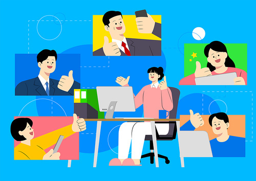 기업 혜택 관련 일러스트레이션 이미지, 이미지 출처 : 핀터레스트, 유토이미지